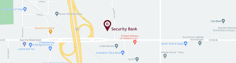 Map to Security Bank